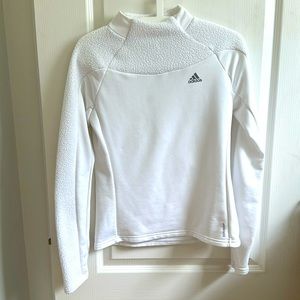 Adidas white funnel neck women tops